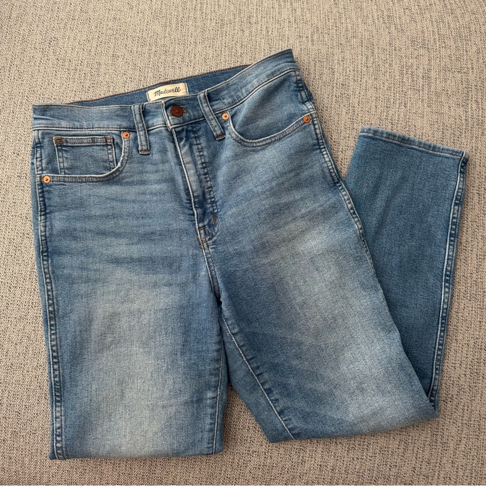 Madewell stovepipe Light Blue Denim Jeans size 27
